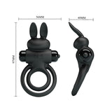 Party Up LAWRENCE Vibrating Cock Ring - Black - Naughty by Nature Adult Store