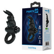 Party Up LEO Vibrating Cock Ring - Black - Naughty by Nature Adult Store
