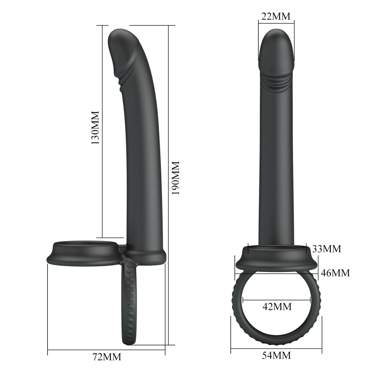 Party Up MARTIN Double Penetrator - Cock & Ball Rings - COCK RINGS
