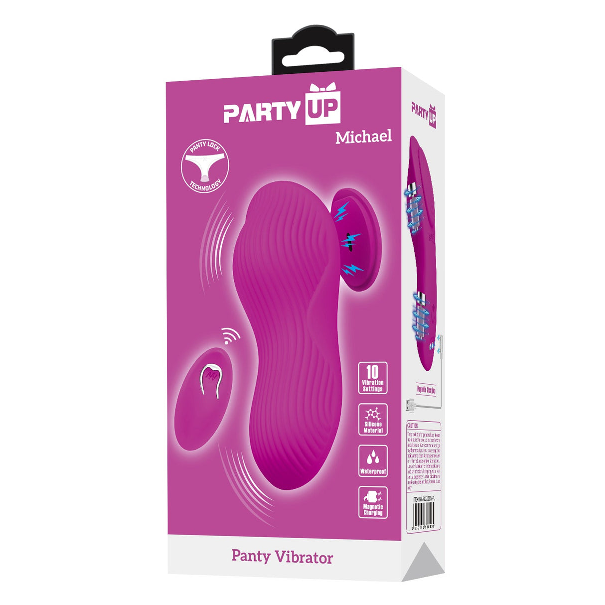 Party Up MICHAEL Panty Vibe - Pink with Wireless Remote Control - Naughty by Nature Adult Store