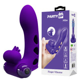 Party Up MIKE Finger Vibe - Purple - Naughty by Nature Adult Store