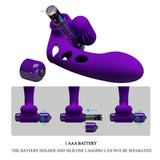 Party Up MIKE Finger Vibe - Purple - Naughty by Nature Adult Store