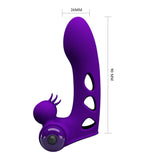 Party Up MIKE Finger Vibe - Purple - Naughty by Nature Adult Store