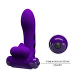 Party Up MIKE Finger Vibe - Purple - Naughty by Nature Adult Store