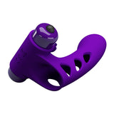 Party Up MIKE Finger Vibe - Purple - Naughty by Nature Adult Store