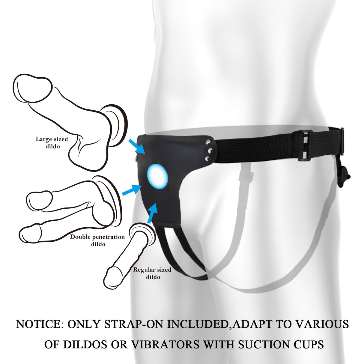 Party Up NICK Strap - On Harness - (No Probe Included) - Naughty by Nature Adult Store