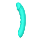 Party Up NIKI Teal Silicone Vibrator | 10 - Mode USB Rechargeable Wand - VIBRATORS