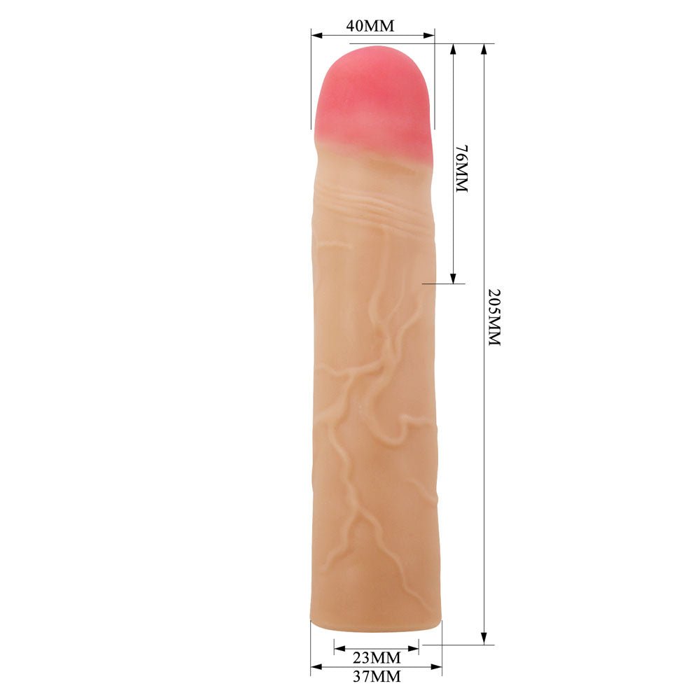 Party Up PHILIP 3 Inch Extender Sleeve - Flesh - SLEEVES - Naughty by Nature Adult Store