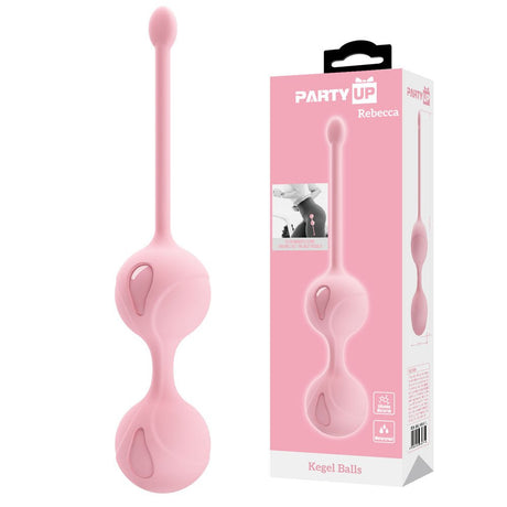 Party Up REBECCA Kegel Balls - Pink - Naughty by Nature Adult Store