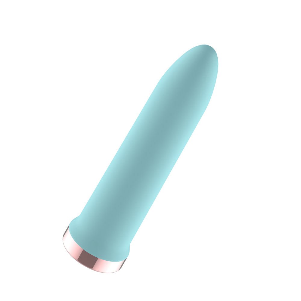Passion Play Rechargeable Vibrating Bullet - Blue - BULLETS & EGGS