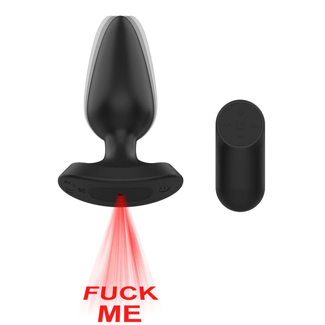 Passion Play USB Rechargeable Vibrating Anal Plug Black 13.5 cm - ANAL TOYS