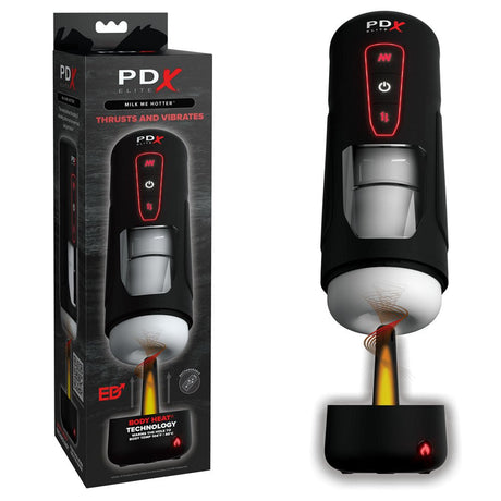 PDX Elite Milk Me Hotter - Thrusting Heating & Vibrating Auto Stroker - MASTURBATORS
