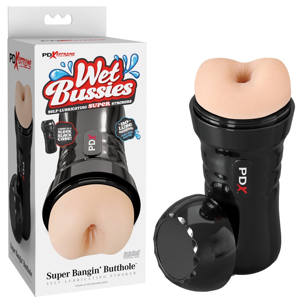 PDX Wet Bussies Super Bangin Butt - Light - Flesh Anal Stroker - MASTURBATORS - Naughty by Nature Adult Store