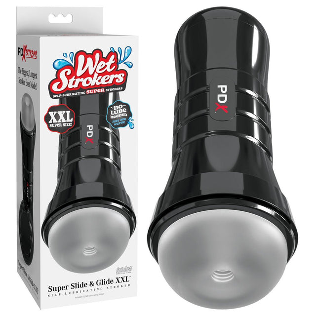 PDX Wet Pussies - Super Slide & Glide XXL - Clear Stroker - MASTURBATORS