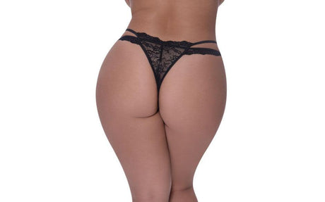 Peek - A - Boo Cheeky Panty Black - Lingerie