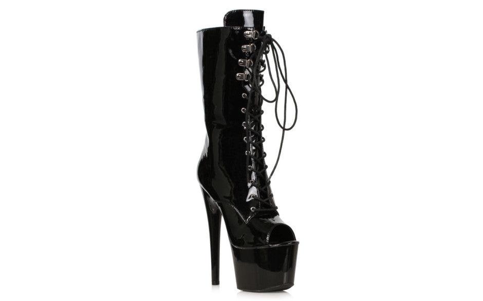 Peep - Toe Ankle Boot Black 7in - Lingerie
