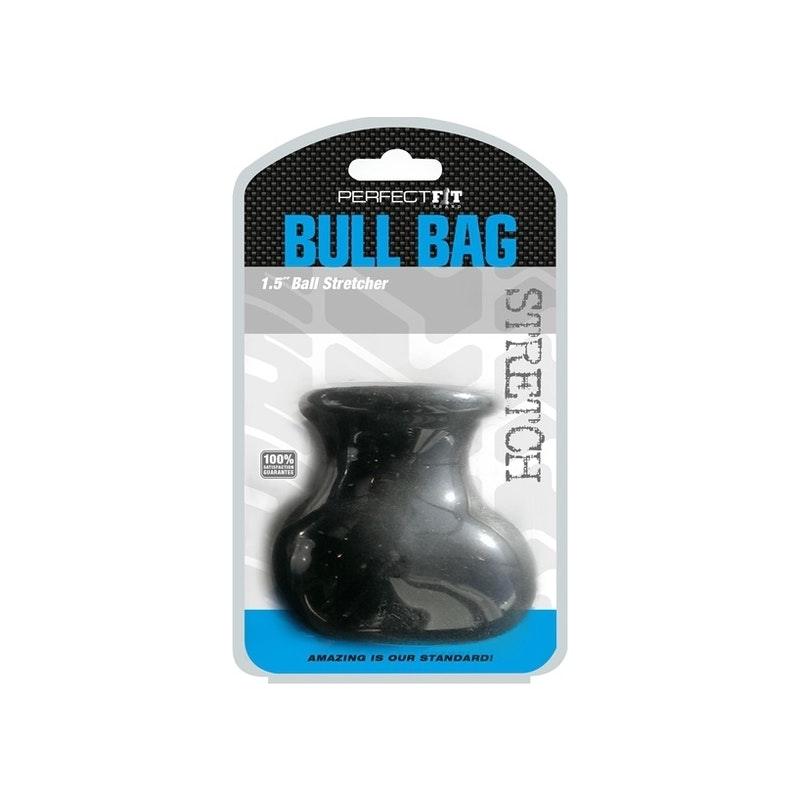 PerfectFit Bull Bag XL Black SilaSkin Ball Stretcher and Weight - Adult Toys