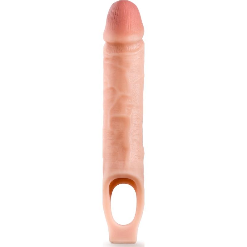 Performance 10in Cock Sheath Penis Extender Vanilla - Naughty by Nature Adult Store