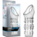 Performance Studded Sleeve Ring Clear - Adult Toys