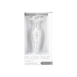 Pillow Talk Fancy Luxurious Glass Anal Plug w Clear Gem - Adult Toys