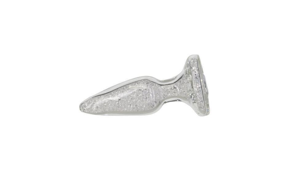 Pillow Talk Fancy Luxurious Glass Anal Plug w Clear Gem - Naughty by Nature Adult Store