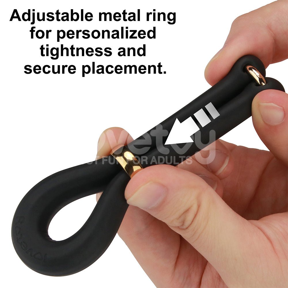 Pinnacle Pro Anyfit Stretcher - Black Adjustable Cock Ring - COCK RINGS