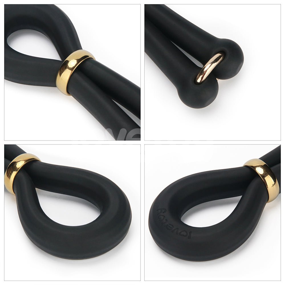 Pinnacle Pro Anyfit Stretcher - Black Adjustable Cock Ring - COCK RINGS