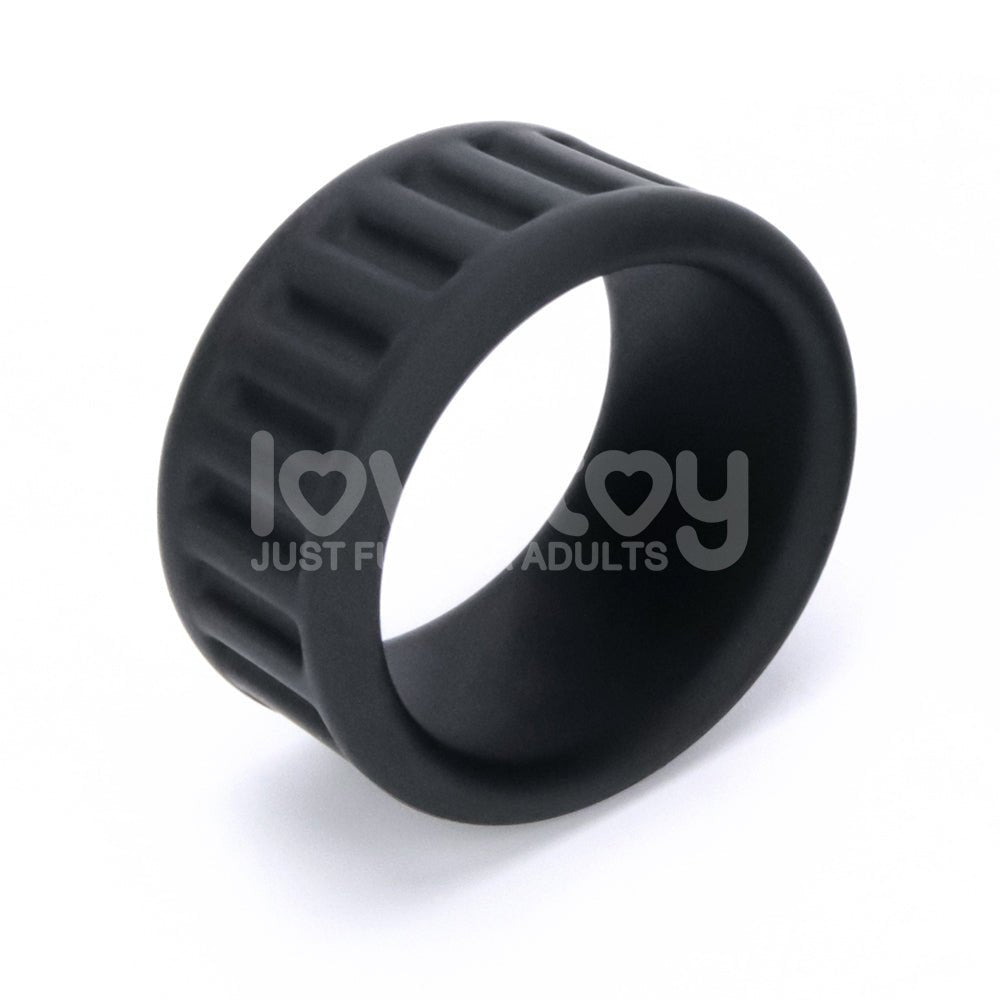 Pinnacle Pro Twin Grip Enhancer - Black Cock & Balls Ring - COCK RINGS