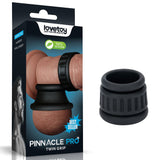 Pinnacle Pro Twin Grip Enhancer - Black Cock & Balls Ring - COCK RINGS