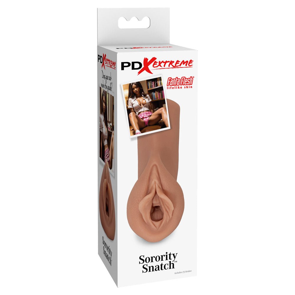 Pipedream Extreme Toyz Sorority Snatch - Brown Vagina Stroker - MASTURBATORS