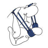 Pivot Deluxe Doggie Strap - Black Position Harness Strap - BONDAGE - TOYS