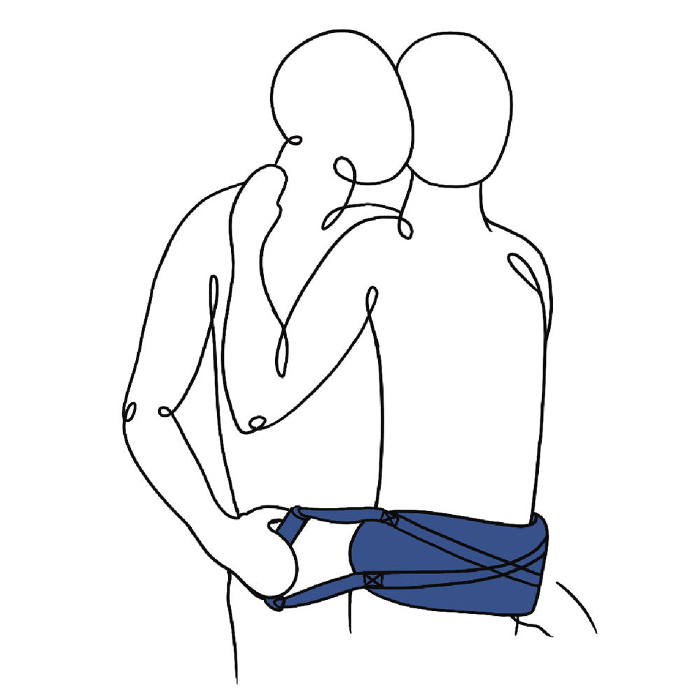 Pivot Deluxe Doggie Strap - Black Position Harness Strap - BONDAGE - TOYS