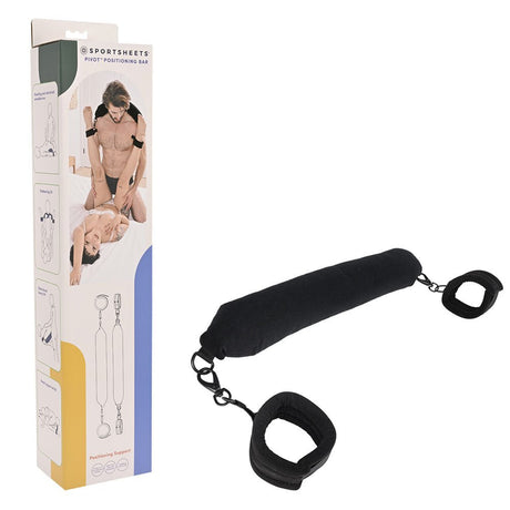 Pivot Positioning Bar - Black Padded Position & Spreader Bar - BONDAGE - TOYS