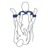 Pivot Positioning Bar - Black Padded Position & Spreader Bar - BONDAGE - TOYS