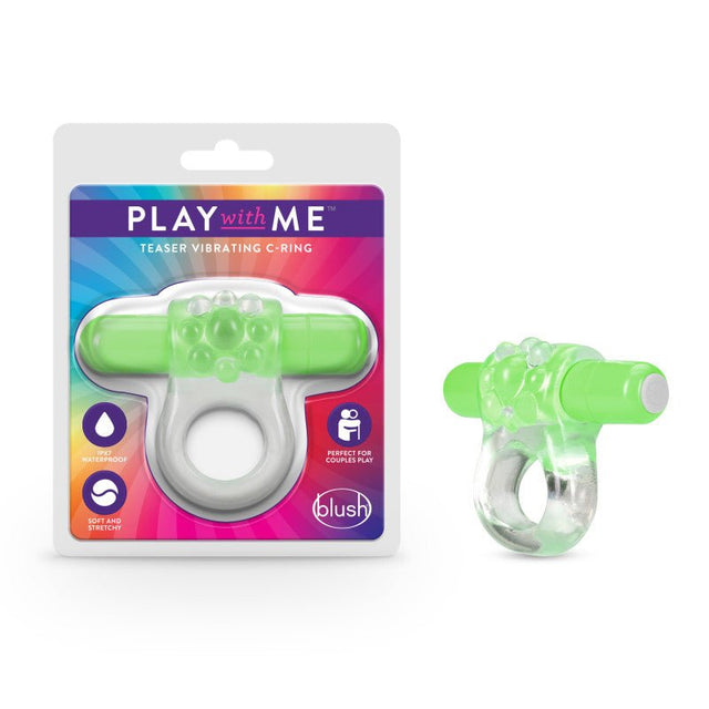 Play With Me Teaser Vibrating C - Ring - G - COCK RINGS