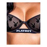 Playboy Noir Lingerie 2 Pc Set Black - Lingerie