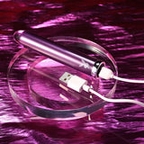 Playboy Pleasure AMETHYST - Glass Tipped Mini Vibrator - BULLETS & EGGS