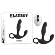 Playboy Pleasure COME HITHER - Black 13.2 cm USB Rechargeable Vibrating Prostate Massager with Wireless Remote Control - Anal Toys