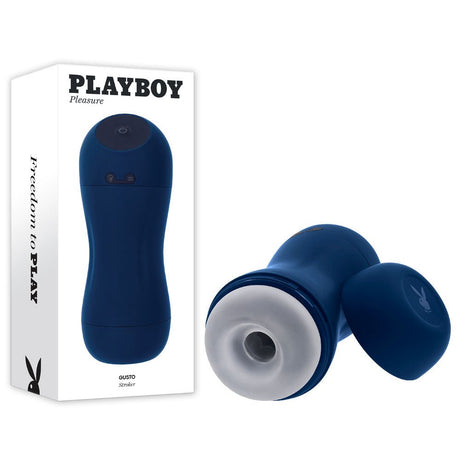 Playboy Pleasure GUSTO - USB Rechargeable Vibrating & Sucking Masturbator - MASTURBATORS