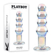 Playboy Pleasure JEWELS BEADS - Clear Glass 12 cm Anal Beads - GLASS TOYS