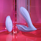 Playboy Pleasure LILAC FANTASY - Tapping Vibrator with Remote - Naughty by Nature Adult Store