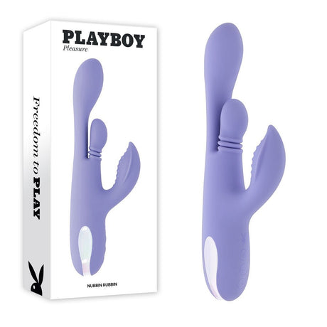 Playboy Pleasure NUBBIN RUBBIN - Thrusting Rabbit Vibrator - VIBRATORS