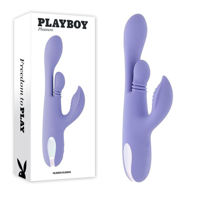 Playboy Pleasure NUBBIN RUBBIN - Thrusting Rabbit Vibrator - VIBRATORS