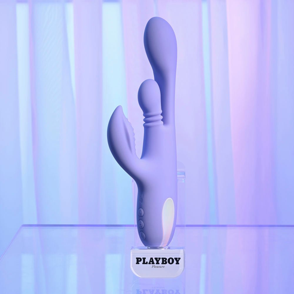 Playboy Pleasure NUBBIN RUBBIN - Thrusting Rabbit Vibrator - VIBRATORS