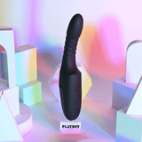 Playboy Pleasure Overdrive Thrusting Vibrator – Heated & Suction Base - VIBRATORS