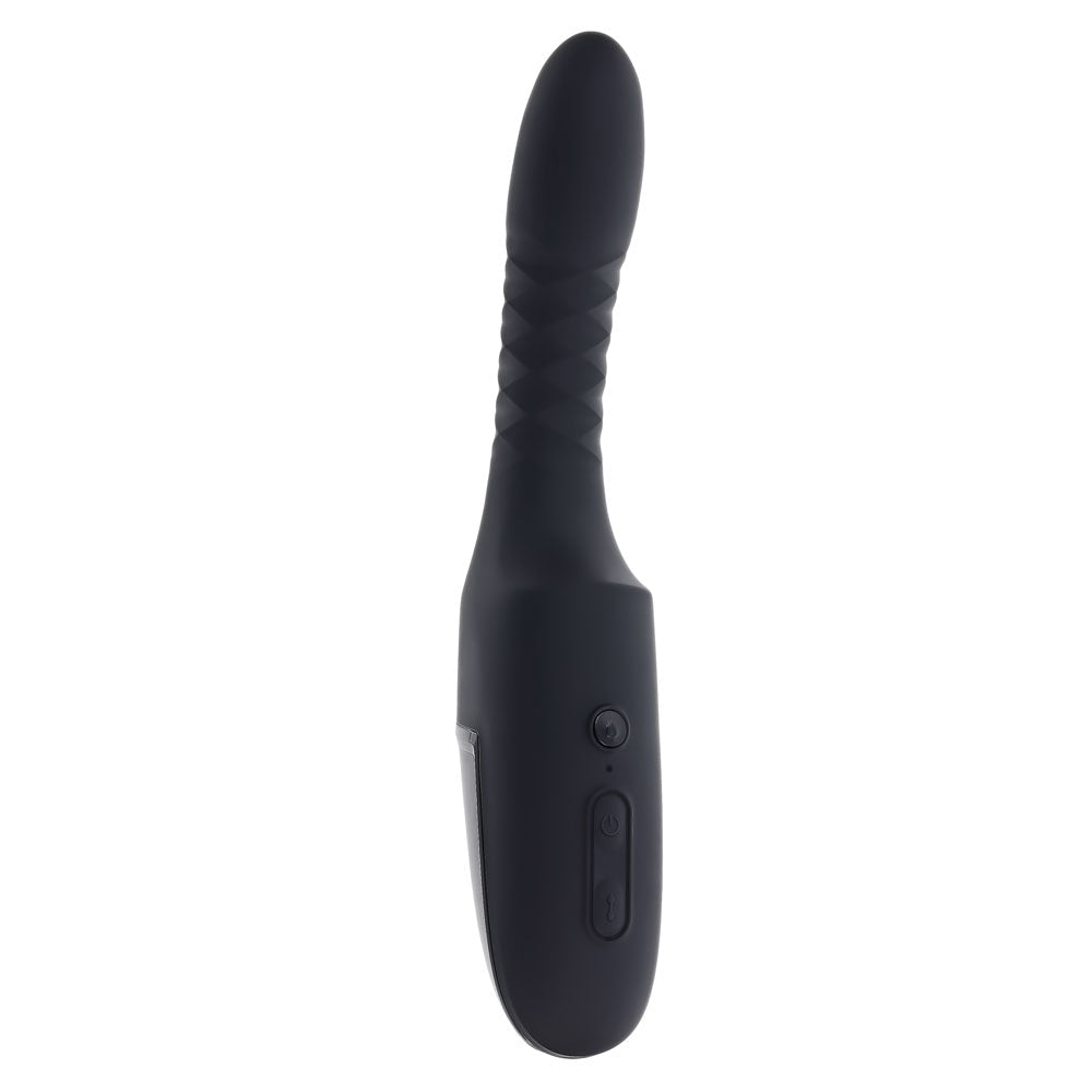 Playboy Pleasure Overdrive Thrusting Vibrator – Heated & Suction Base - VIBRATORS
