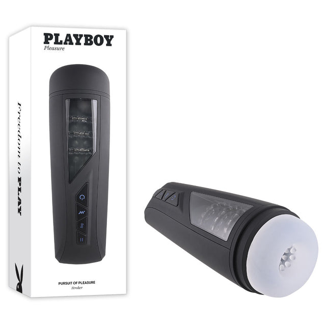 Playboy Pleasure PURSUIT OF PLEASURE - USB Rechargeable Vibrating Stroker - MASTURBATORS