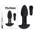 Playboy Pleasure Rim Shot Black USB Rechargeable Vibrating Butt Plug 11.4 cm - ANAL TOYS