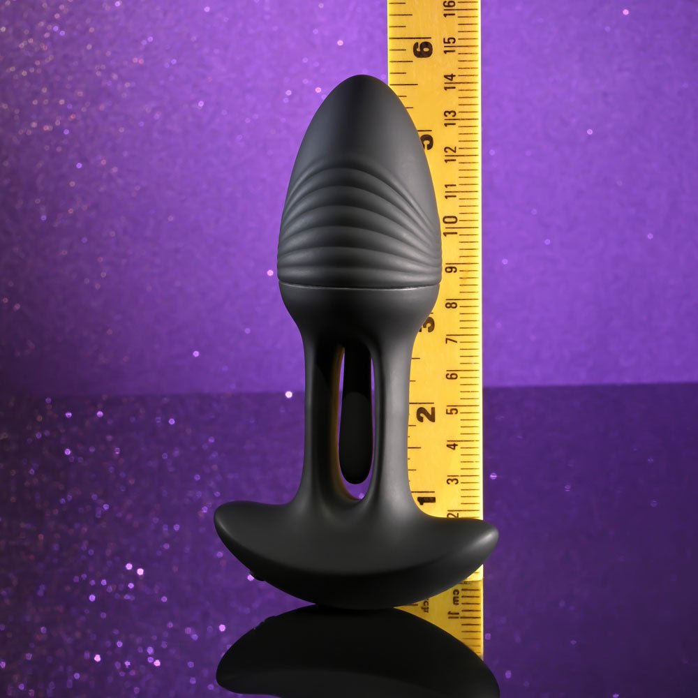 Playboy Pleasure Rim Shot Vibrating Butt Plug – Flicking & Rechargeable - ANAL TOYS