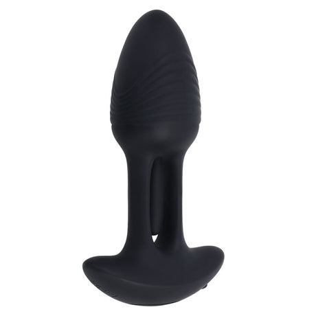Playboy Pleasure Rim Shot Vibrating Butt Plug – Flicking & Rechargeable - ANAL TOYS